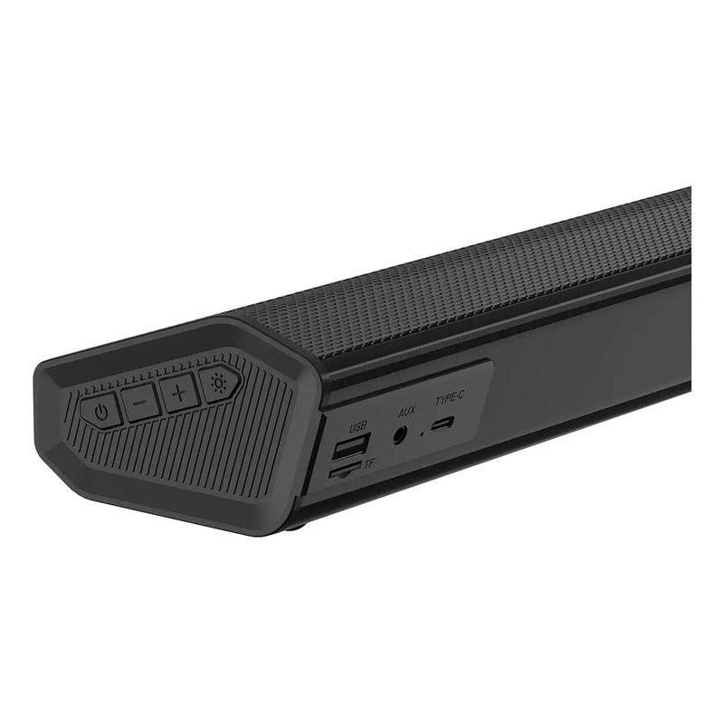 Barra De Sonido Recargable Bt Led Vidvie 80cm Sp931 Soundbar Negro