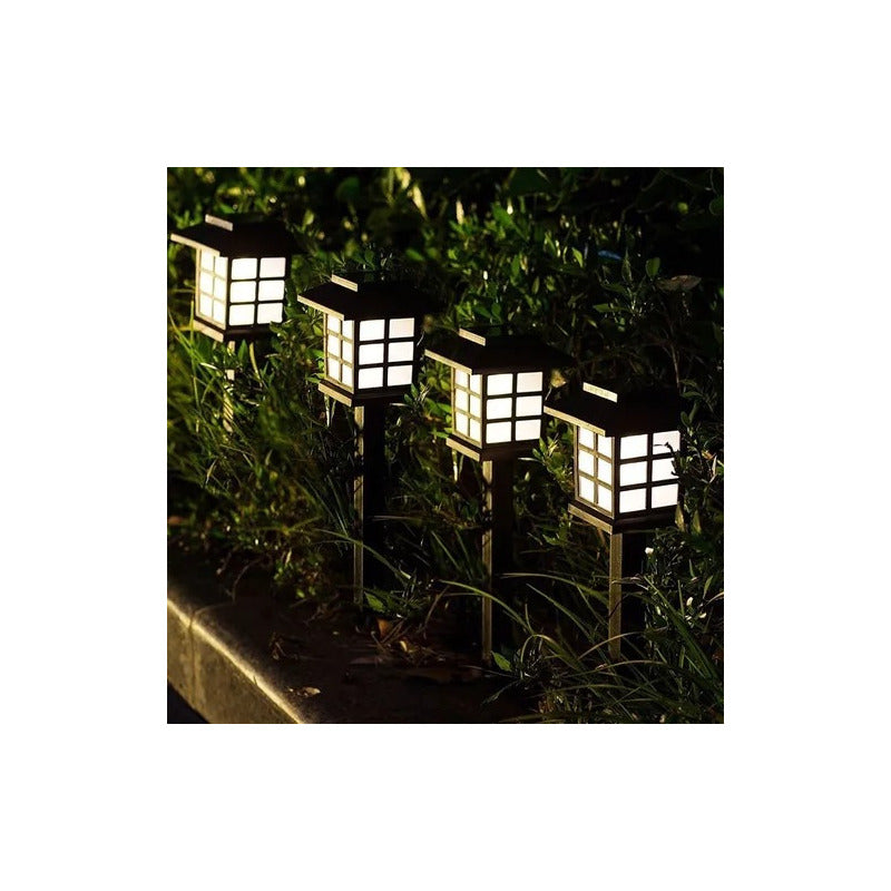 Pack X10 Luz Solar Con Estaca Exterior Tierra Jardín