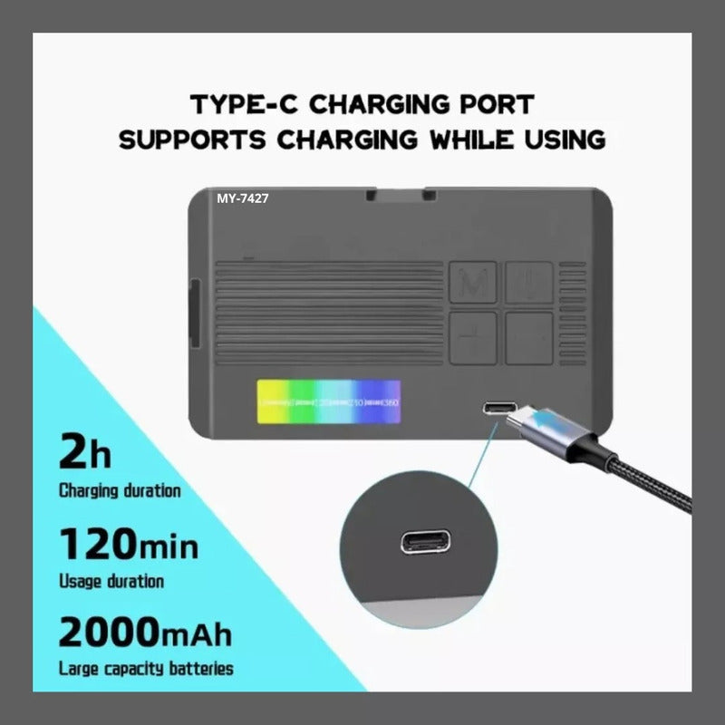 Luz Blanca Rgb Portátil Para Selfies Videos Ajustable Camara