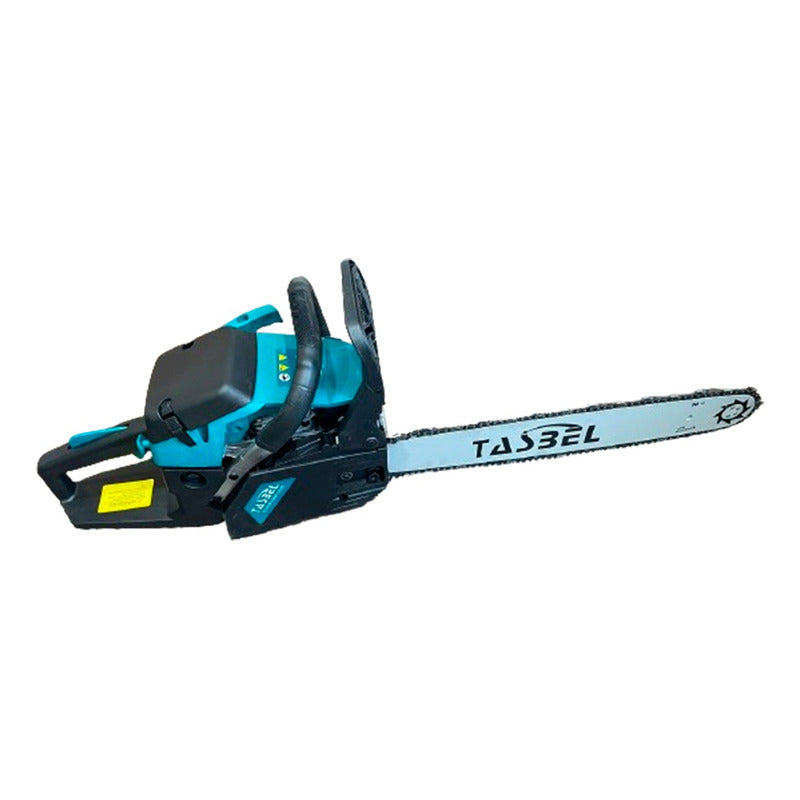 Motosierra Bencinera Grande 55cm De Espada Potente Mezclera Turquesa