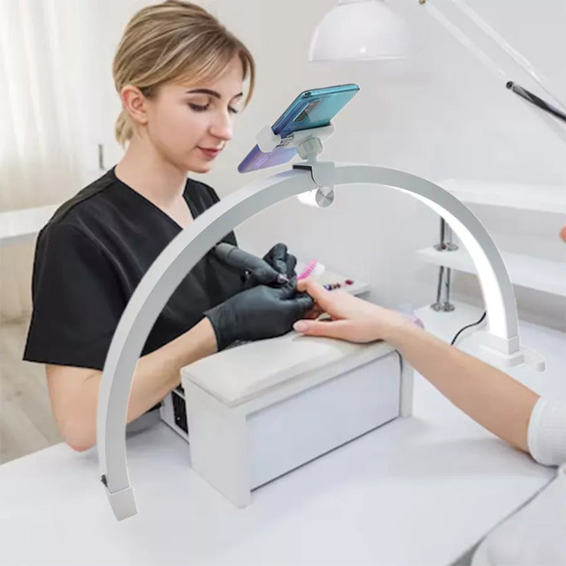 Lámpara De Mesa Con Base Para Telefono Lashista Manicure