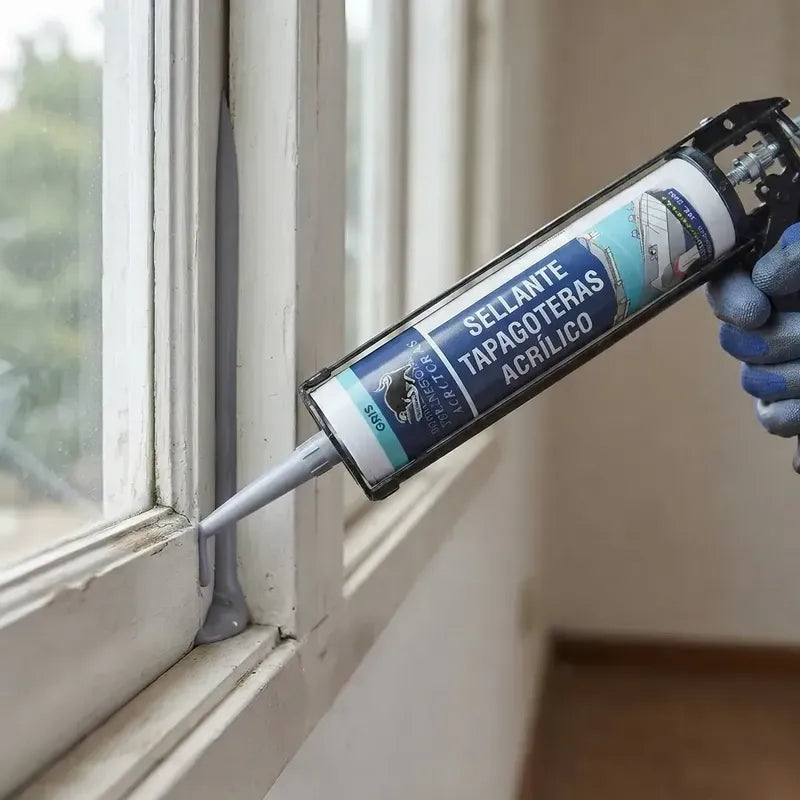 Silicona Acética Sellante Gris Sellador Acrílico Resistente
