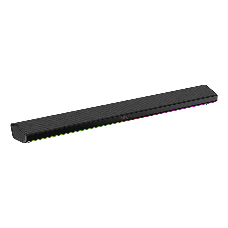 Barra De Sonido Recargable Bt Led Vidvie 80cm Sp931 Soundbar Negro
