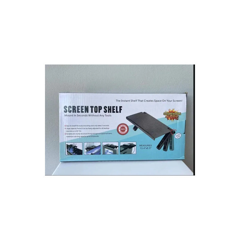 Soporte Repisa Plegable Para Decodificador Parte Superior Tv Negro