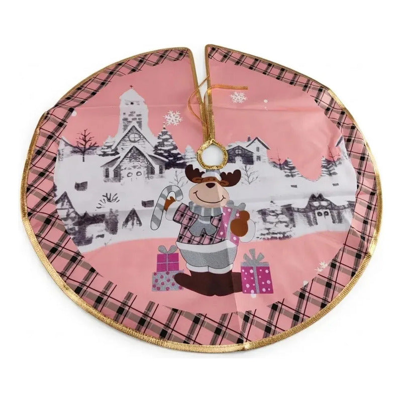 Pie De Árbol Navidad Faldon Decoración 86cm