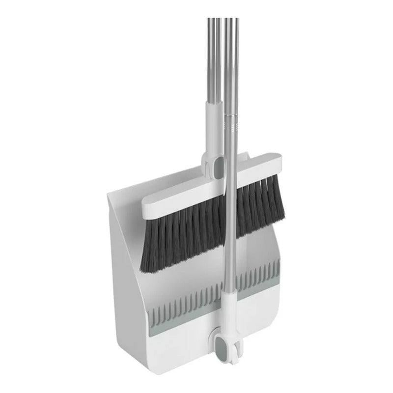 Set Escoba Y Pala Con Dientes Plegable Gira 180 Grados
