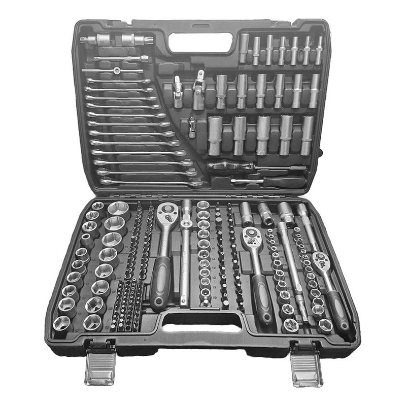Juego De Dados 216 Piezas Kit De Herramientas + Maletín