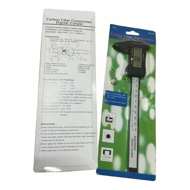 Vernier Profesional Pie De Metro Digital 0-150mm Calibre