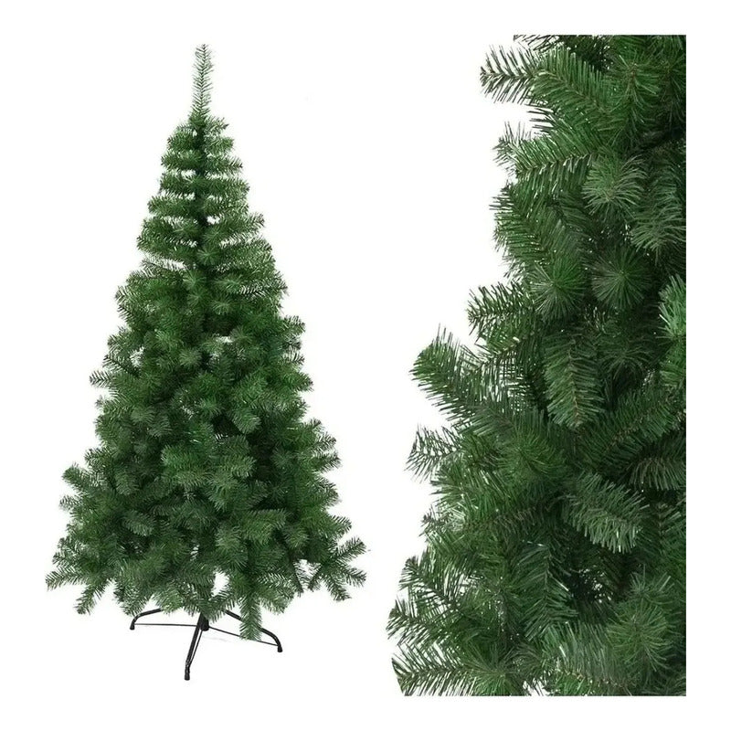 Arbol De Navidad 1.80mts + 6 Luces Solares Modelos Variados
