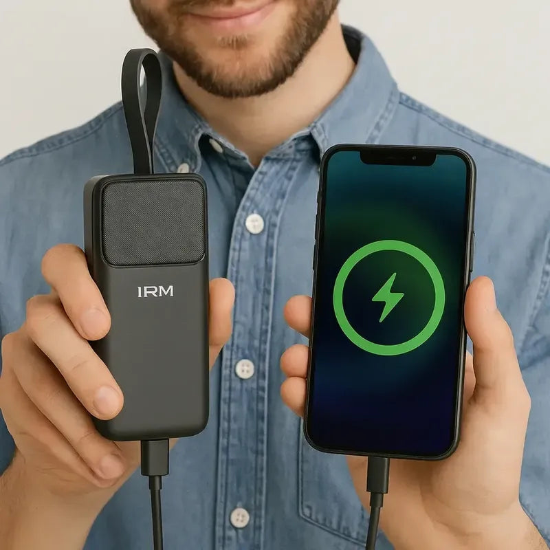 Banco De Energía Portátil Power Bank 30000mah Alta Capacidad Negro