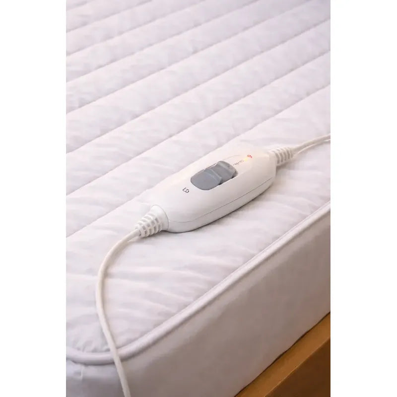 Calienta Cama Electrico Cobertor Termico Grande Calefactor Blanco Plaza Y Media