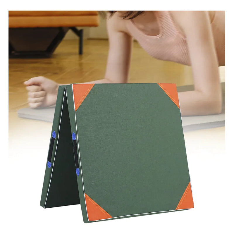 Colchoneta De Gimnasia Plegable 100cm*50cm*5cm  Deportiva Azul