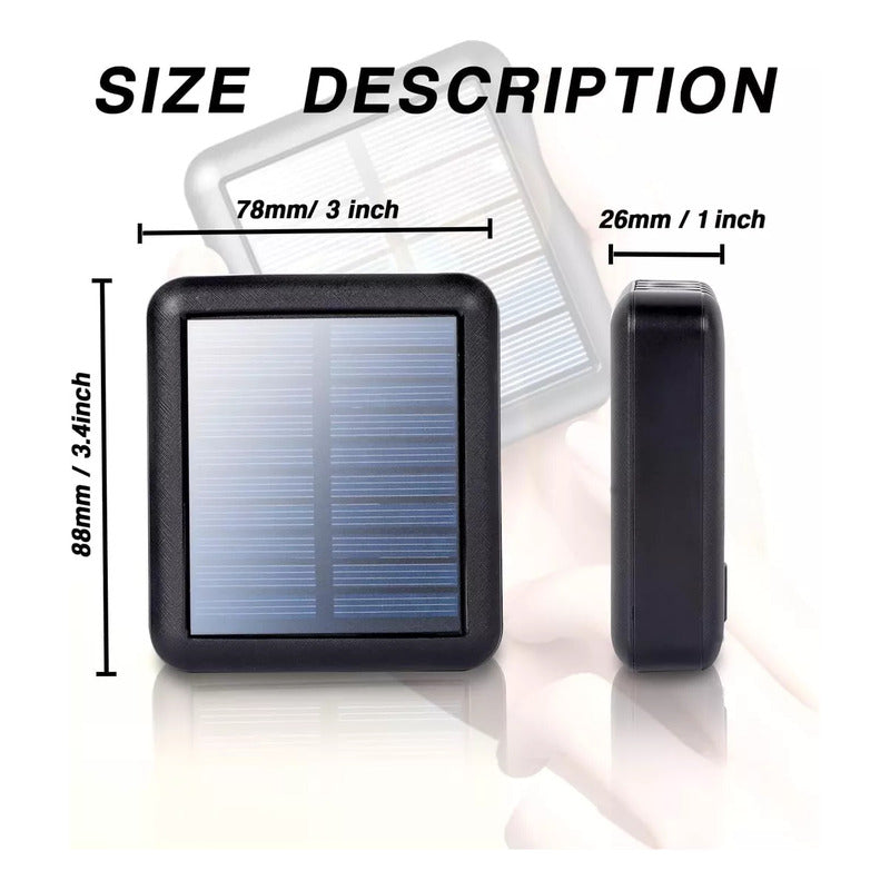 Bateria Portatil Externa 20.000 Mah 2 Usb Solar Powerbank