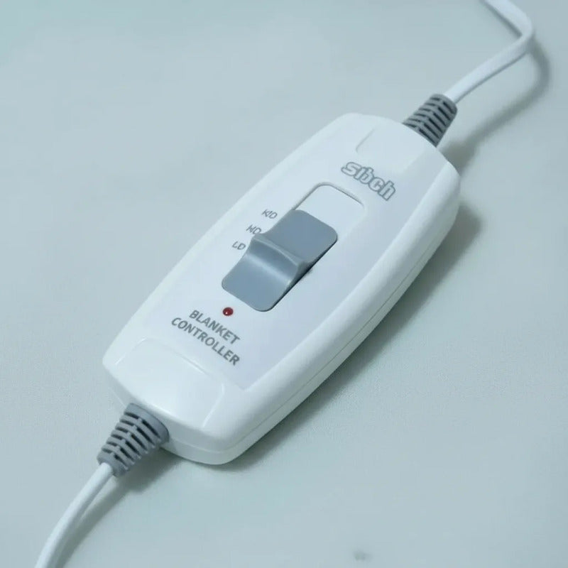 Cobertor Termico Calienta Cama Electrico Grande Calefactor Blanco Plaza Y Media