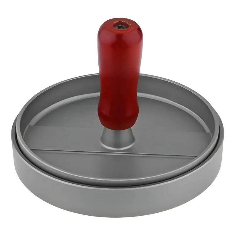 Prensa Para Hamburguesas Molde Antiadherente Asado Parrilla Color Aluminio