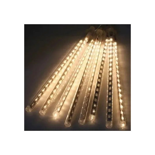 Lluvia Meteoros Luces De Navidad Decorativas 50cm De Largo Amarillo