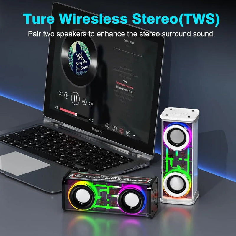 Altavoz Bluetooth Portátil Impermeable Miniwoofer Tws