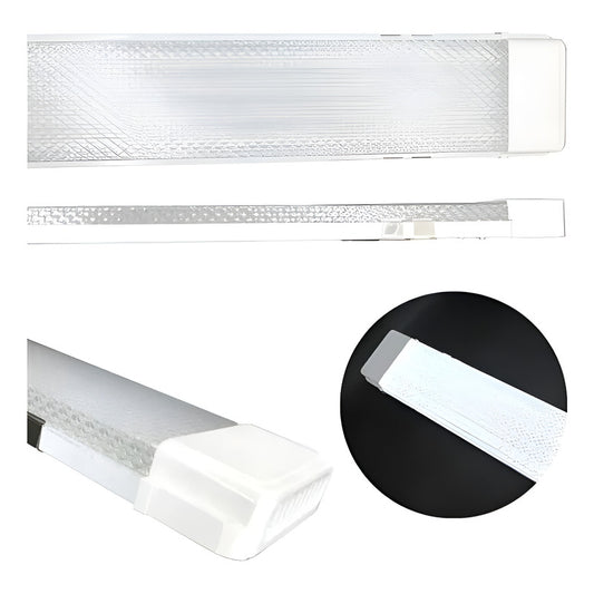 Tubo Led 110cm Luces Canaleta Led Canoa Plana Tubos Led 54w