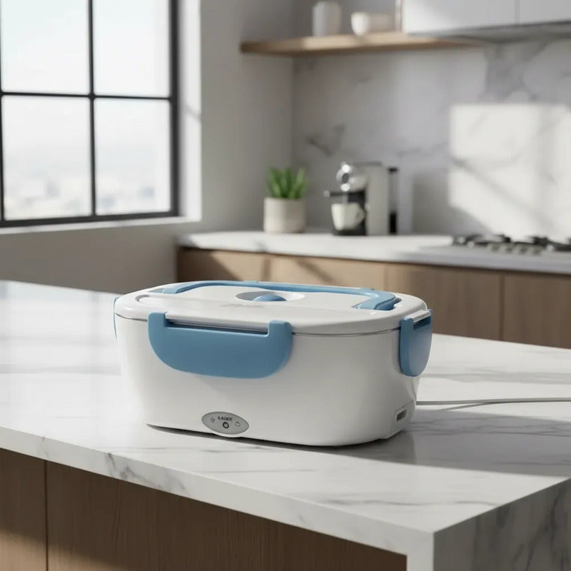 Lonchera Electrica Calentador De Comida Portatil 220v Blanco