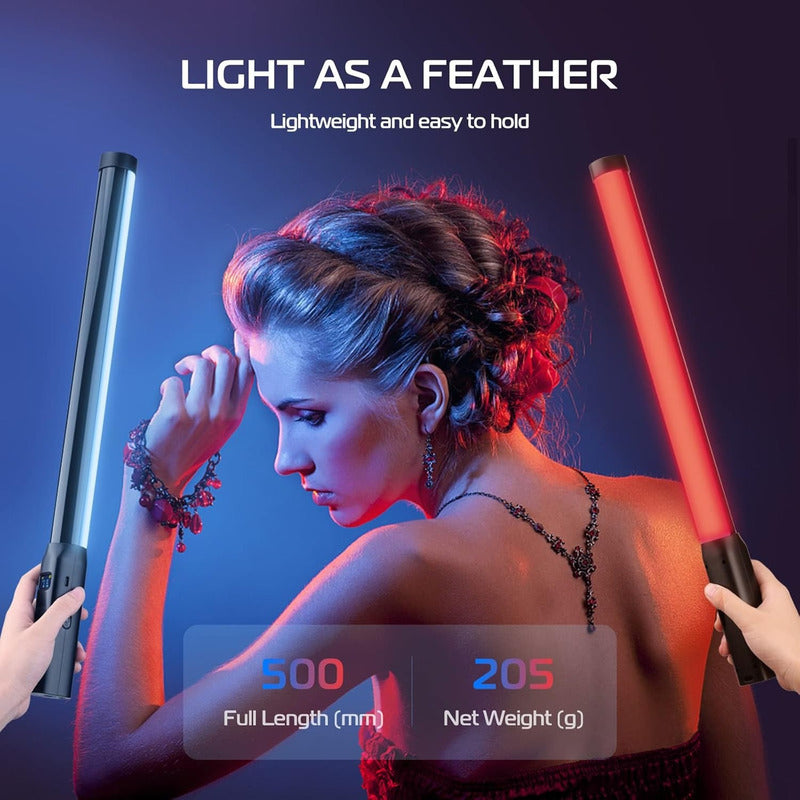 Lámpara Led Rgb De Fotografía Portátil Con Tripode Y Control