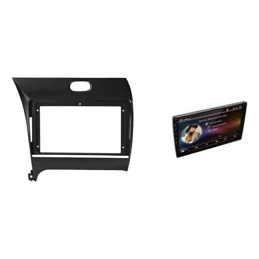 Kit Cerato: Bisel Adaptador Kia Cerato 2013-18 Negro + Pantalla Táctil 9'' Gps/wifi/videos/waze