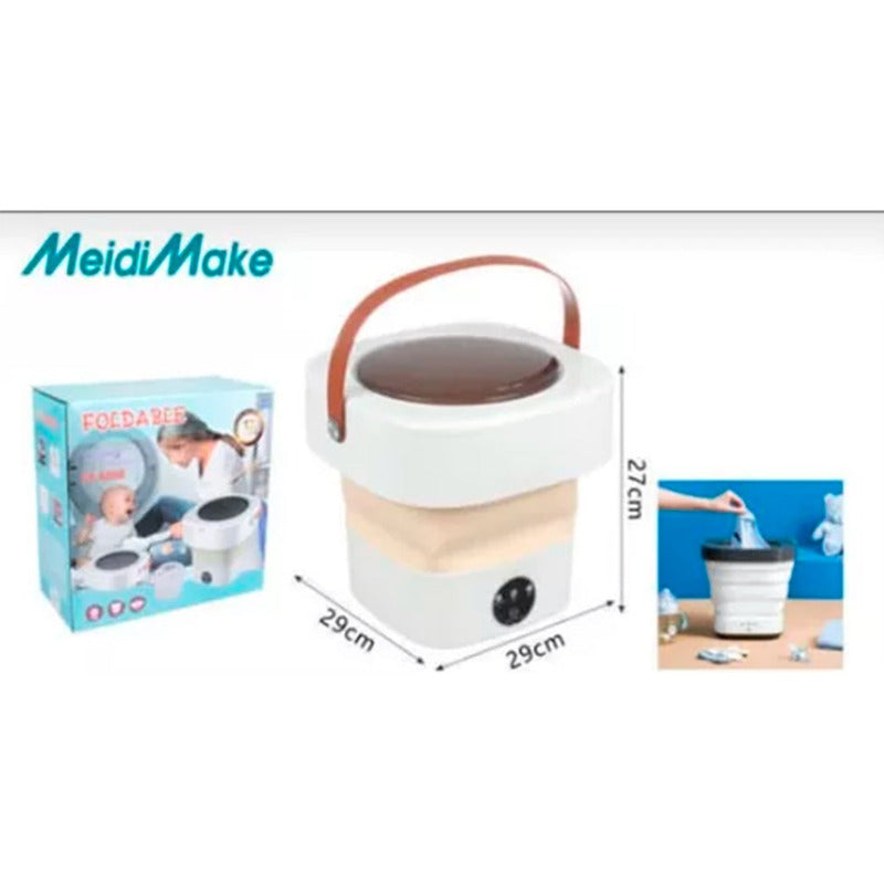 Mini Lavadora Portatil Plegable Lavado Y Drenado