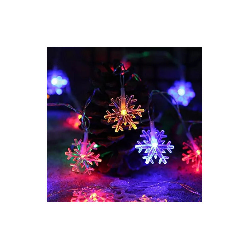 Guirnalda Luces Solares Navidad 10 Metros 100 Led Multicolor