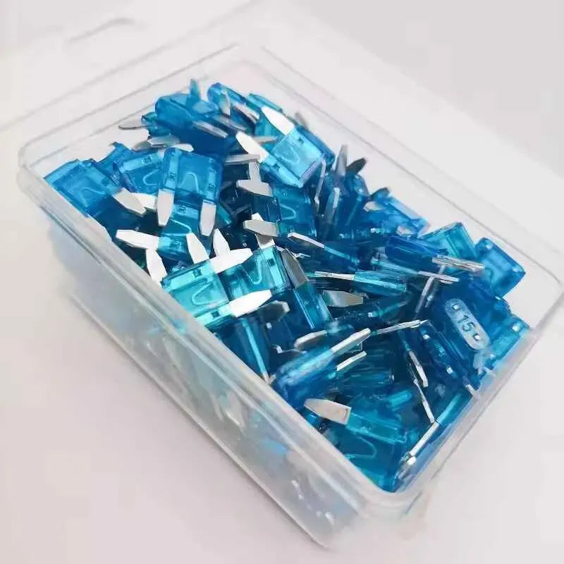 Kit Fusibles 100 Unidades 12/24v Autos Camiones 10a 15a 20a 15a