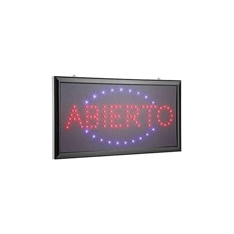Letrero Led Signs Luminoso Aviso - Abierto