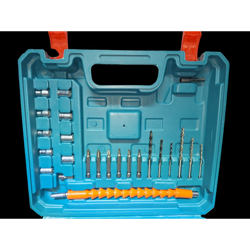 Kit Llave De Impacto Y Taladro Inalambrico Mas Herramientas Agua 220v 50hz