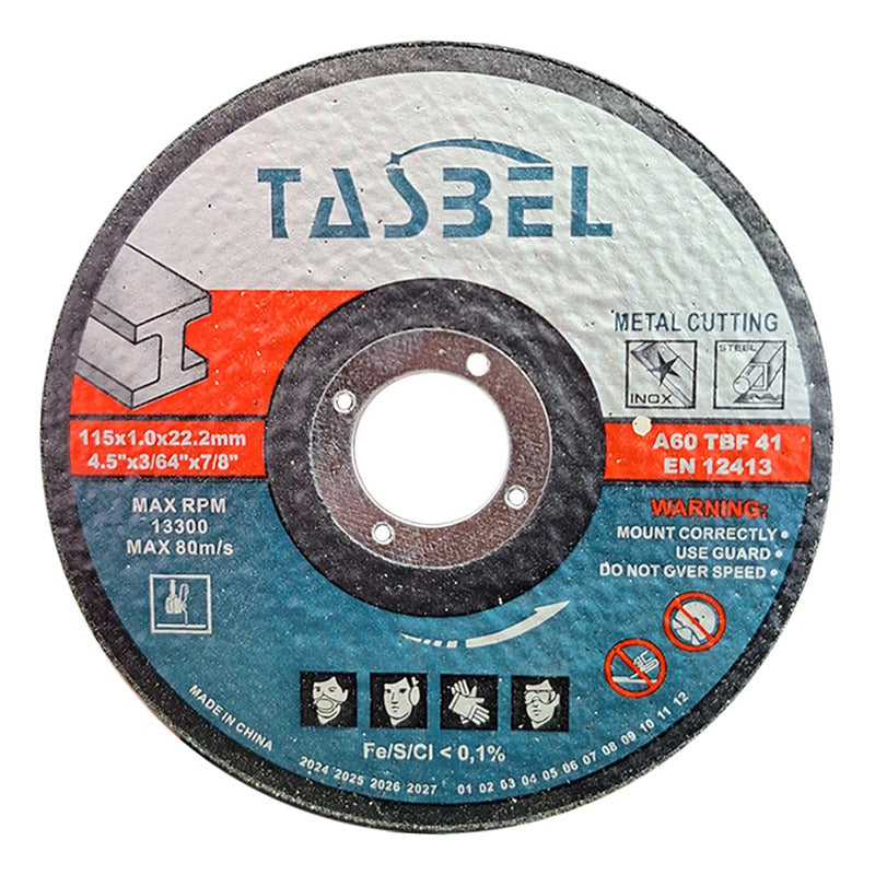 Disco Corte 25 Unidades De Metal Acero 115 X 1 X 22.2 Mm