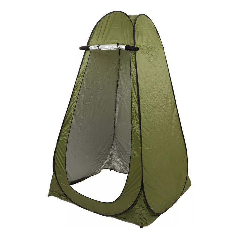 Carpa Alta Caseta Baño Vestidor Portátil Camping Practica Verde Lima