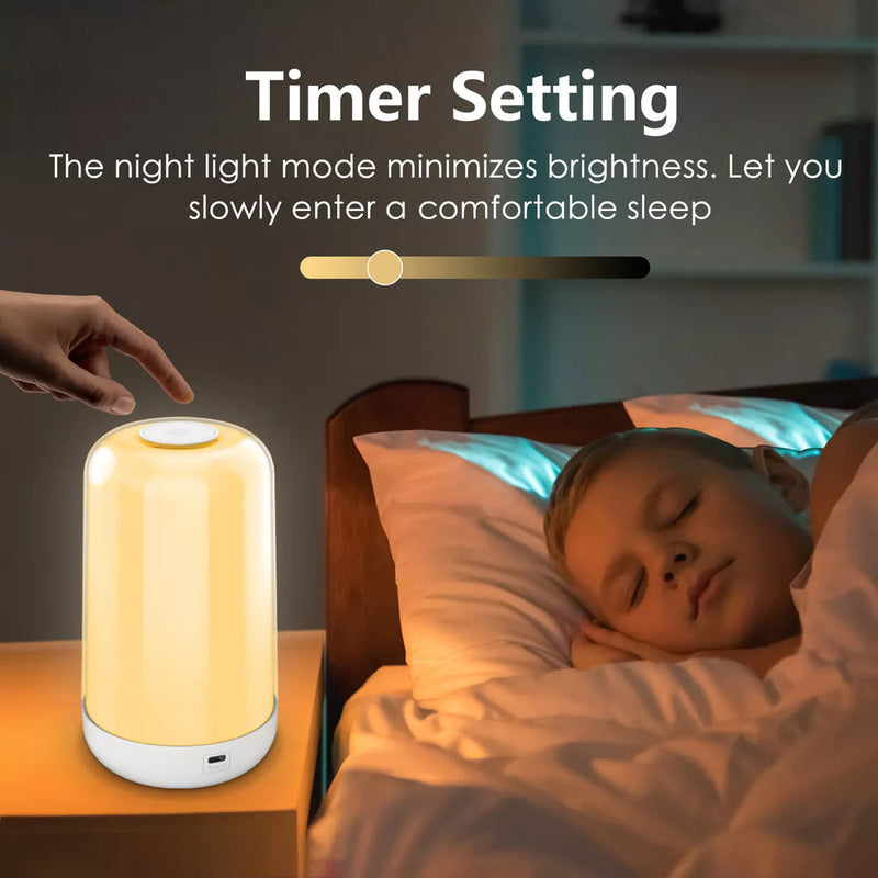 Lampara De Noche Para Bebe App Inteligente Sincroniza Musica Blanco Transparente