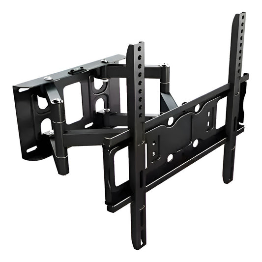 Soporte Tv  32 A 80  Doble Brazo Inclinacion Regulación 50kg Negro