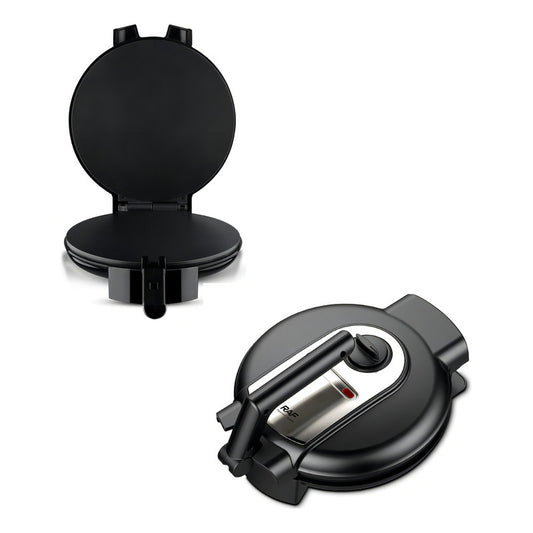 Máquina Para Hacer Panqueques Tortillas Raf 1400w Superficie Antiadherente Multiuso Color Negro Ideal Para Desayunos Rápidos Cocina Hogar Compacta Práctica Calentamiento Uniforme Fácil Limpieza