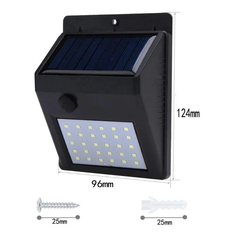 Aplique Solar 30 Led, Mas Led Q Otros Modelos, Envio Gratis