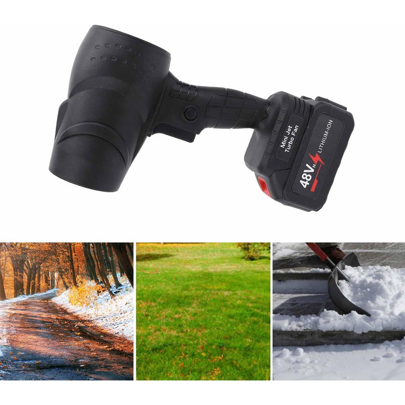 Soplador Turbina Profesional De Polvo Inalámbrico Negro