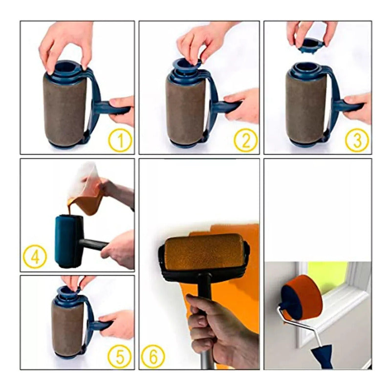 Set Rodillo Antiderrame Recargable Pintar Facil