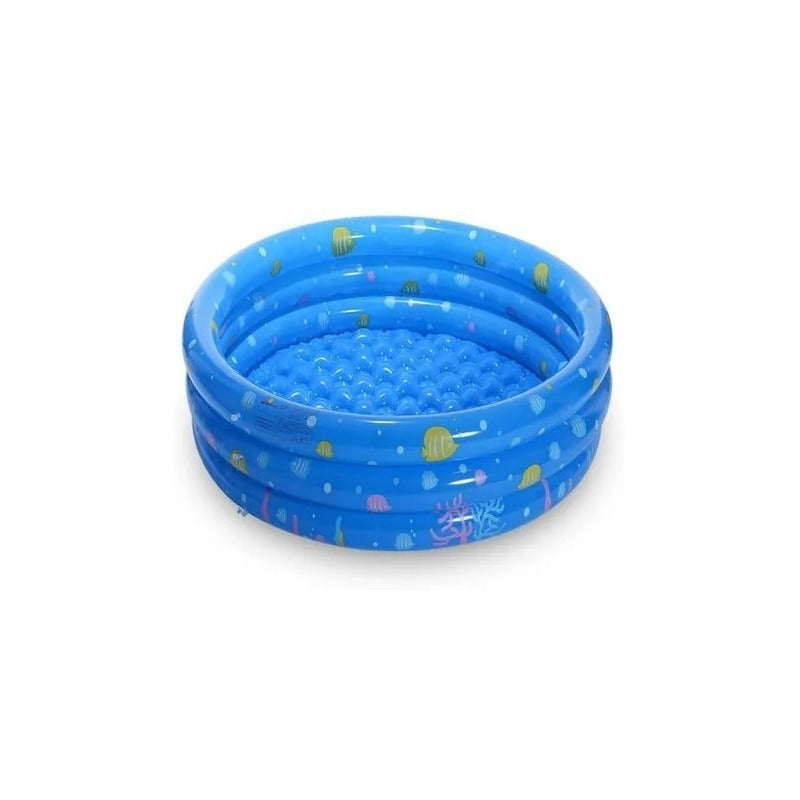 Piscina Plástica Inflable Flotante Niños Verano Resistente Azul