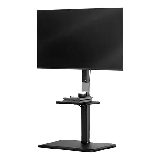 Soporte Tv Rack Con Ruedas 32 A 70 Pulgadas Base Pedestal Color Negro