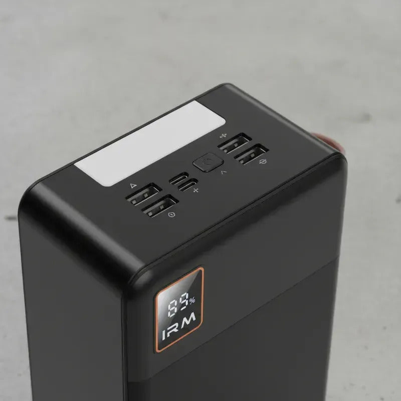 Power Bank Banco De Energía Alta Capacidad 80000mah Linterna Negro