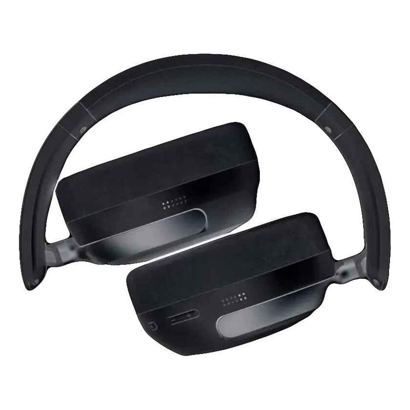 Audífonos Inalambricos Cascos Bt Con Bajo Plegables Portatil Negro