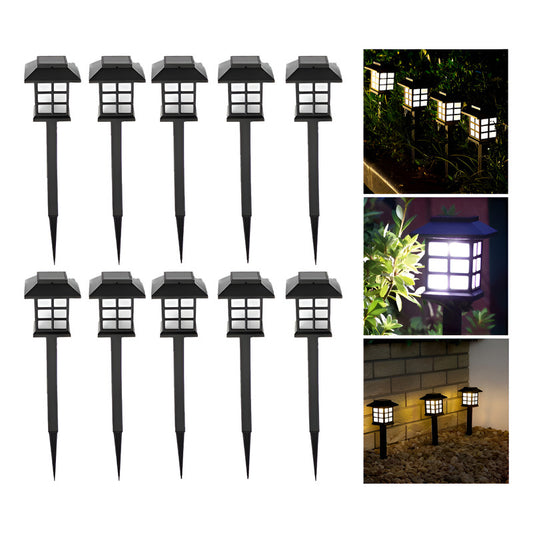 Pack X10 Luz Solar Con Estaca Exterior Tierra Jardín