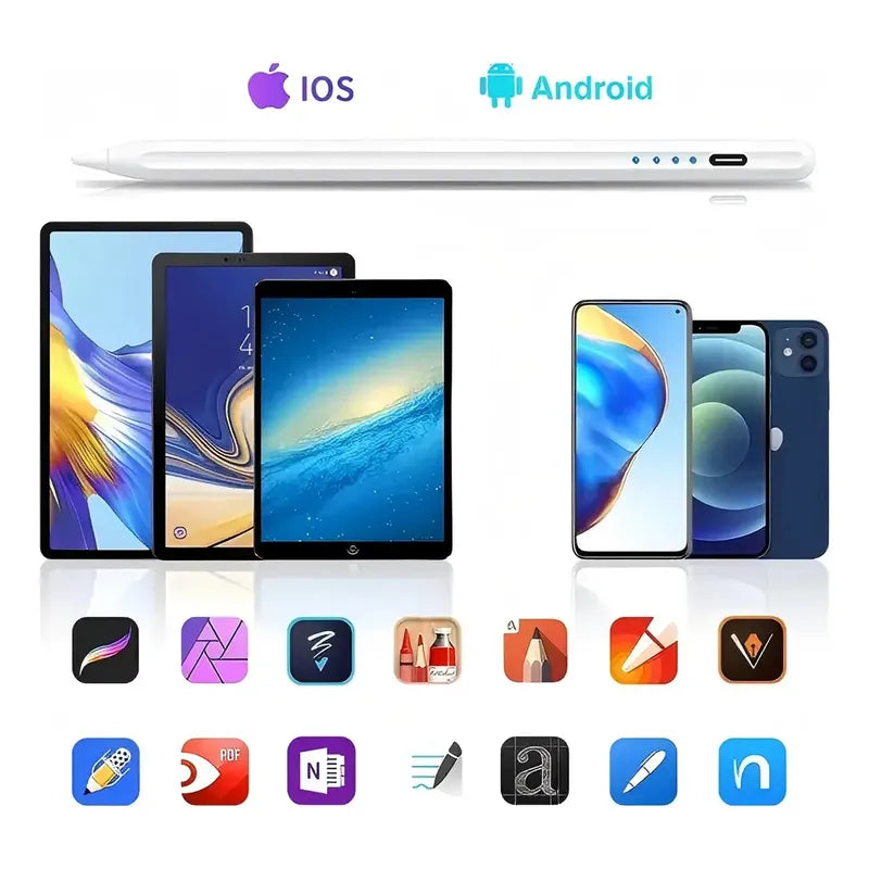 Lápiz Stylus Universal Tipo C Compatible Con Ios Android Win