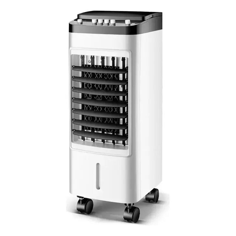 Enfriador De 6lt Aire Acondicionado Humidificador Con Ruedas Blanco