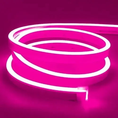 Cinta Led Neon Luz 5mts Flexible Transformador 12v Decoracio Fucsia
