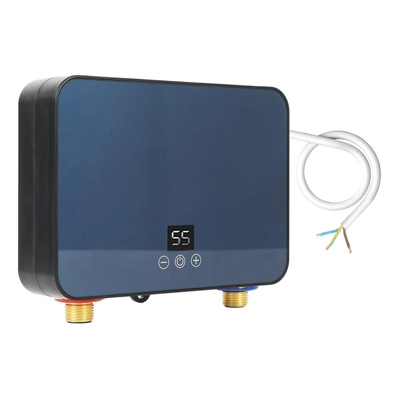 Calentador De Agua Eléctrico Agua Digital Instantánea Gris Glp