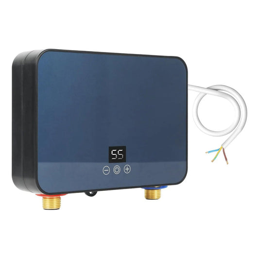 Calentador De Agua Eléctrico Agua Digital Instantánea Gris Glp