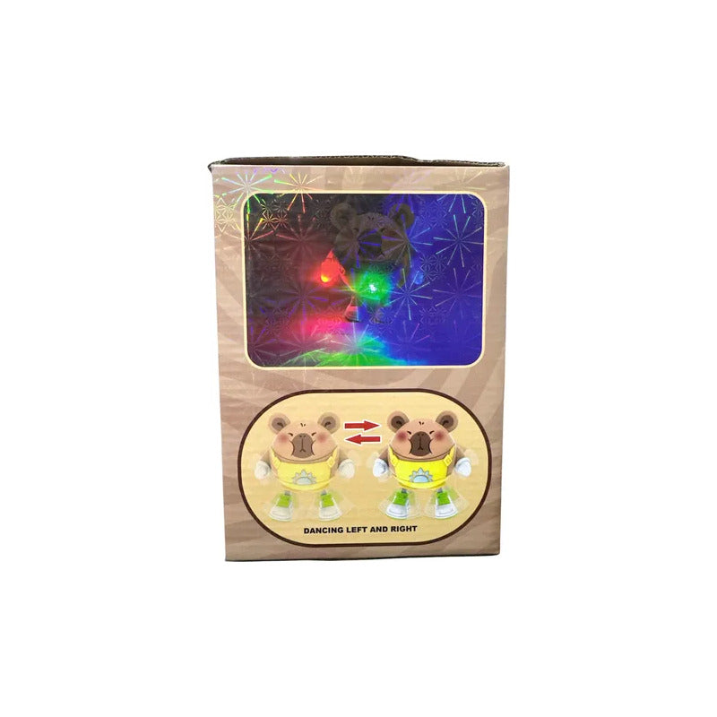 Capibara Bailarin Dacing Juguete 5d Luz Sonido Movimiento Amarillo