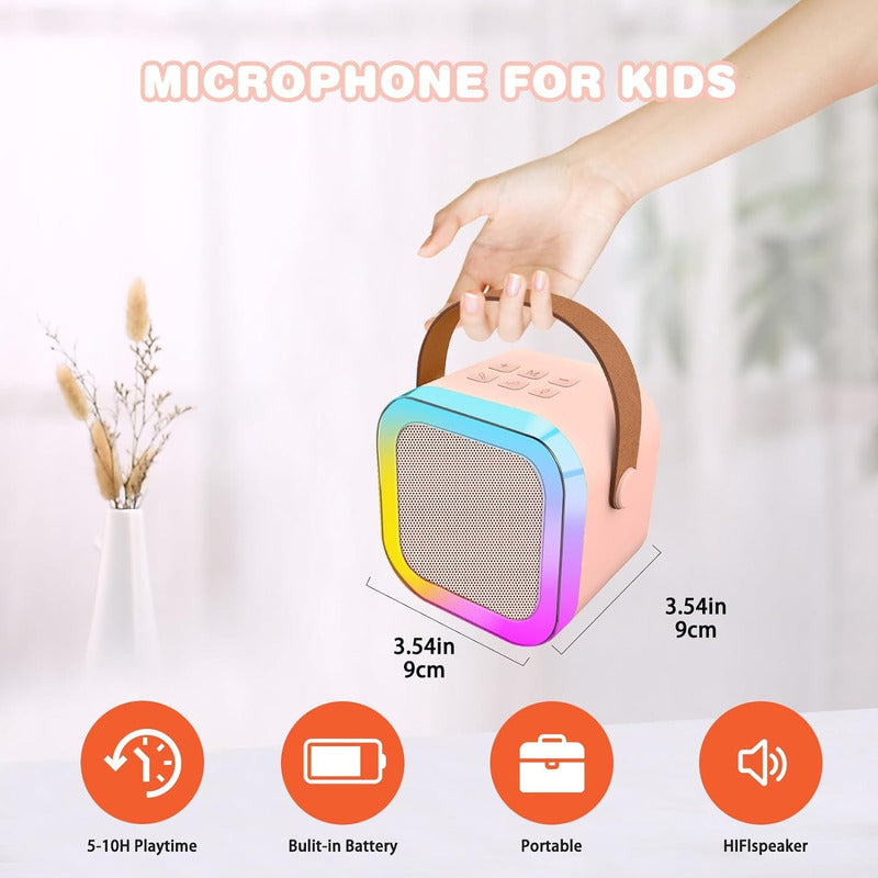 Parlante Con Micrófono Karaoke Bluetooth Portátil Radio